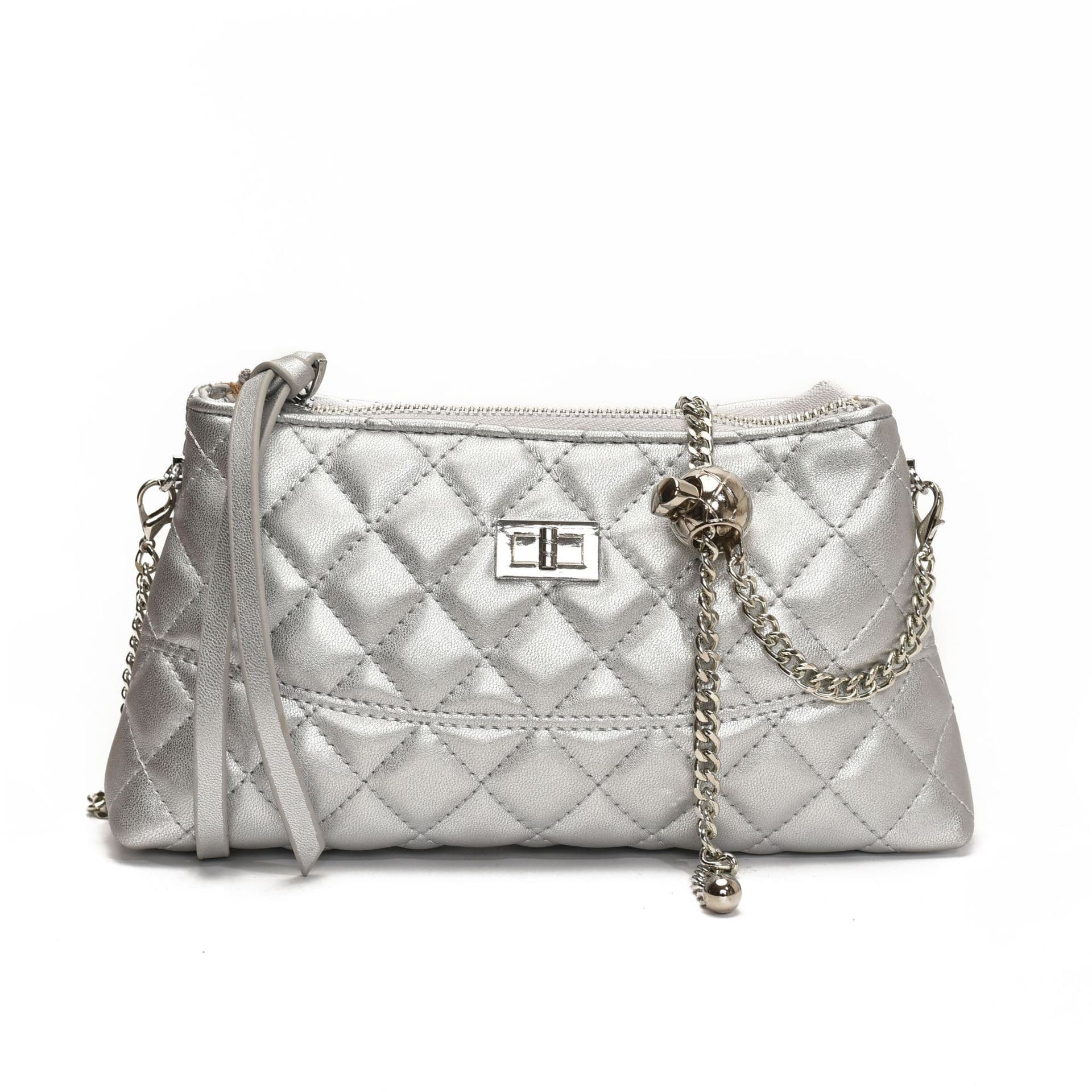 キルティングバッグ キルティングバッグ 菱形ステッチ ミニショルダーポーチ