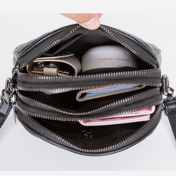 キルティングバッグ 上質レザーキルティングショルダーバッグ