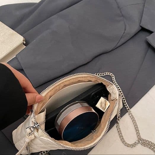 キルティングバッグ キルティングバッグ 菱形ステッチ ミニショルダーポーチ