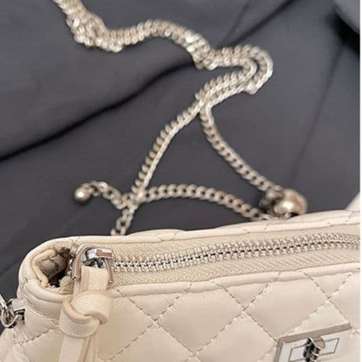 キルティングバッグ キルティングバッグ 菱形ステッチ ミニショルダーポーチ