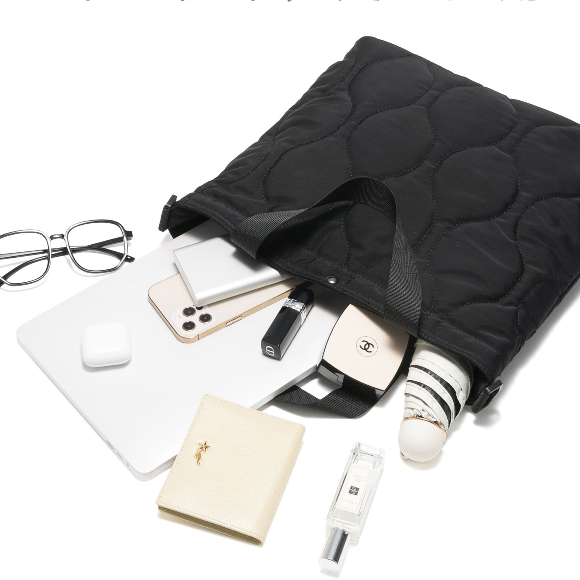 キルティングバッグ キルティングバッグ なめらか波紋キルトトート