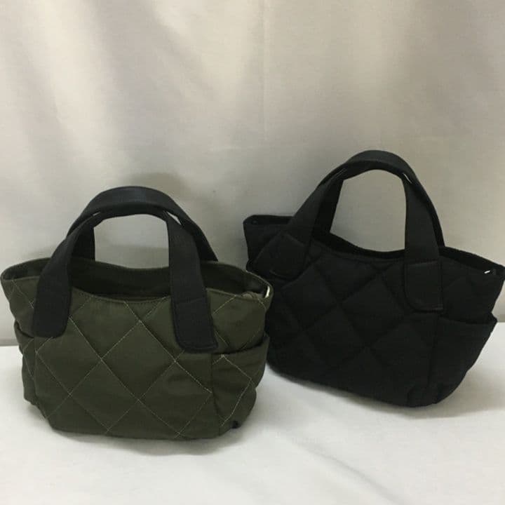 キルティングバッグ 菱模様の小粋なミニトート