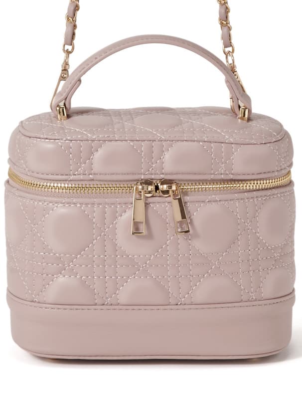 キルティングバッグ 優雅なキルティングミニバッグ