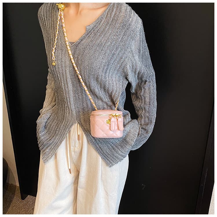 キルティングバッグ キルティング加工 ミニショルダーポシェット