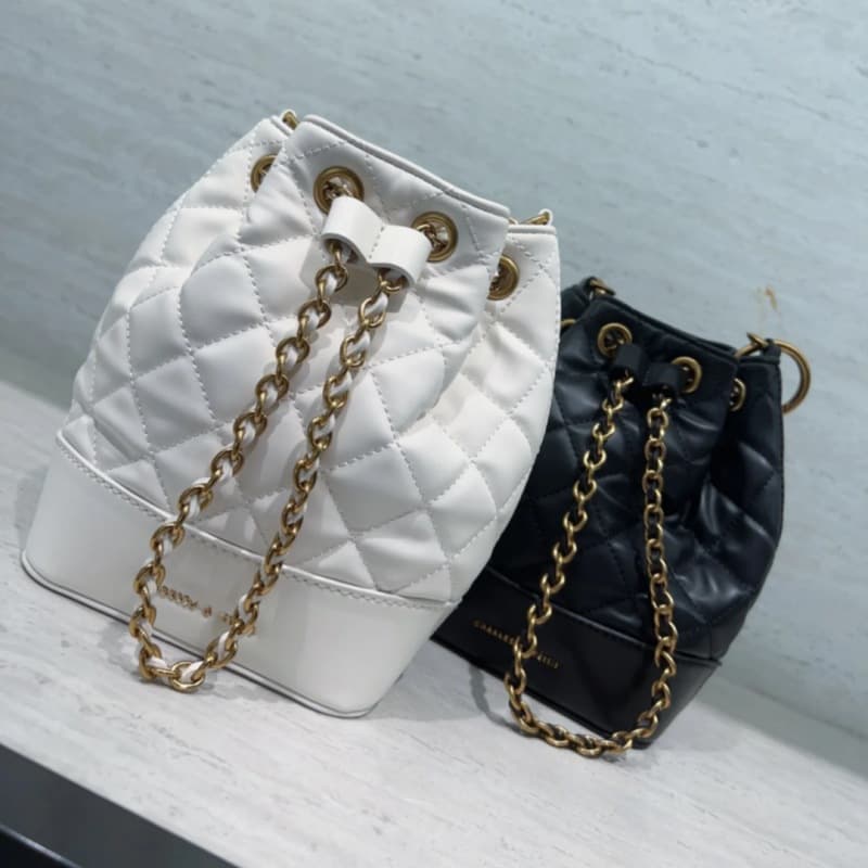 キルティングバッグ キルティング巾着ショルダー