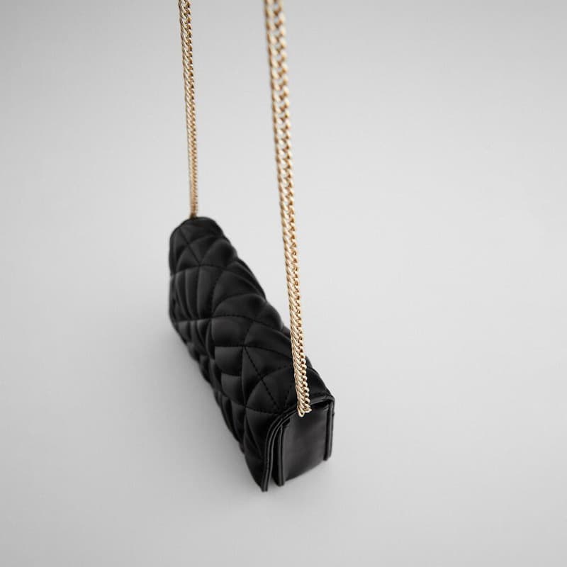 キルティングバッグ キルティング菱形チェーンショルダー