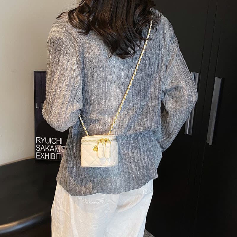 キルティングバッグ キルティング加工 ミニショルダーポシェット