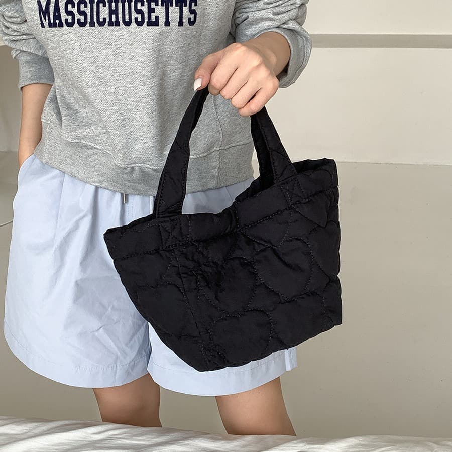 キルティングバッグ ふんわりキルティング ミニトート