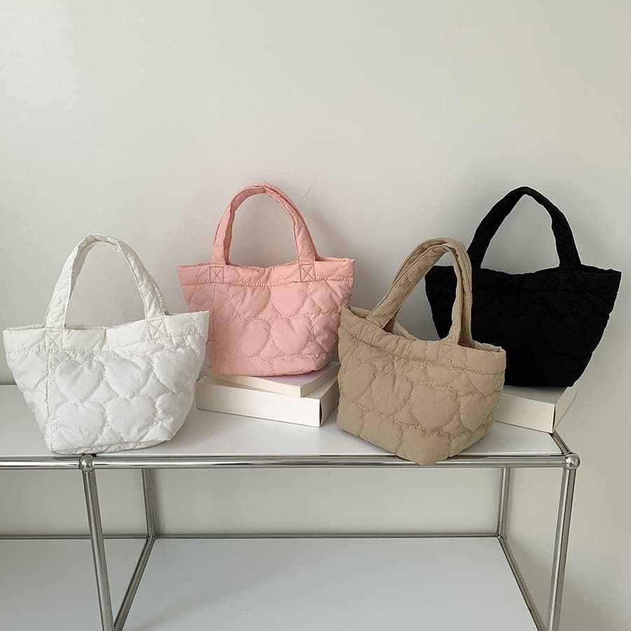 キルティングバッグ ふんわりキルティング ミニトート