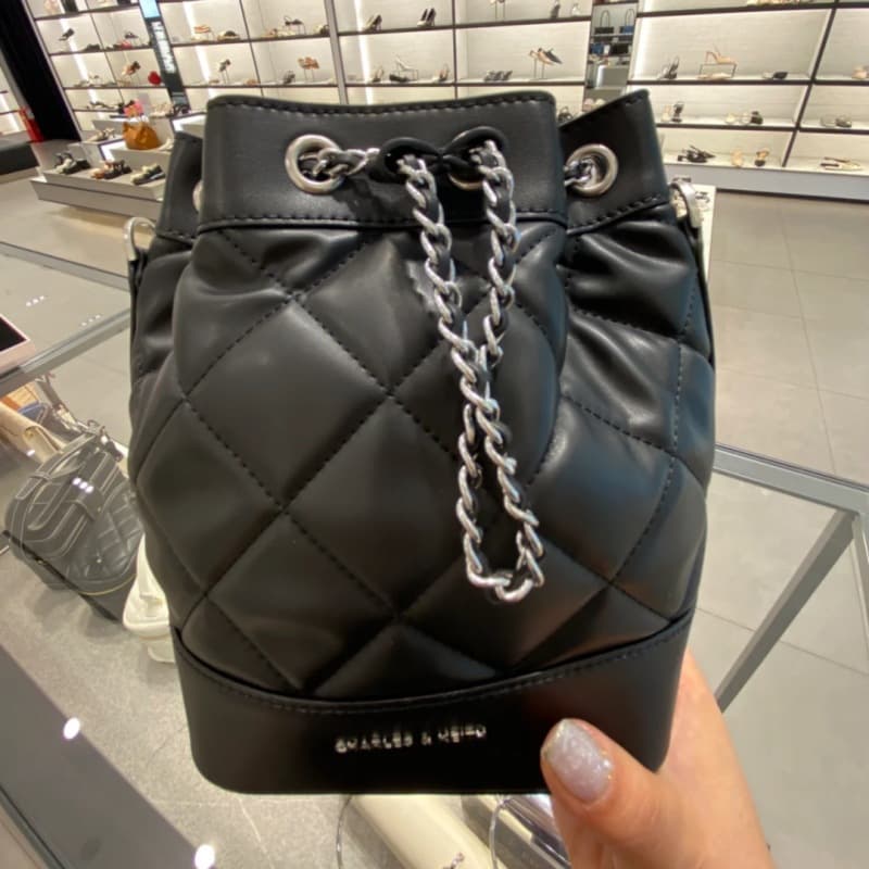 キルティングバッグ キルティング巾着ショルダー