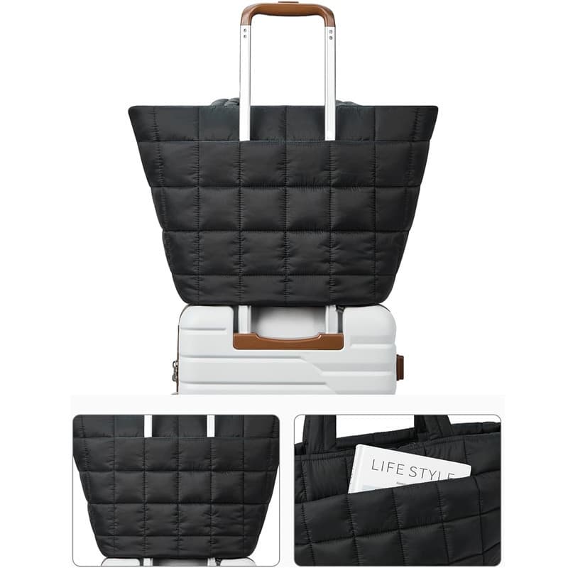 キルティングバッグ キルティングステッチ ふんわりトートバッグ