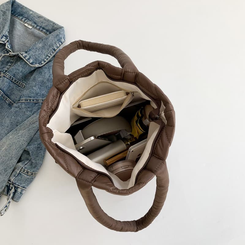 キルティングバッグ キルトステッチ トートバッグ