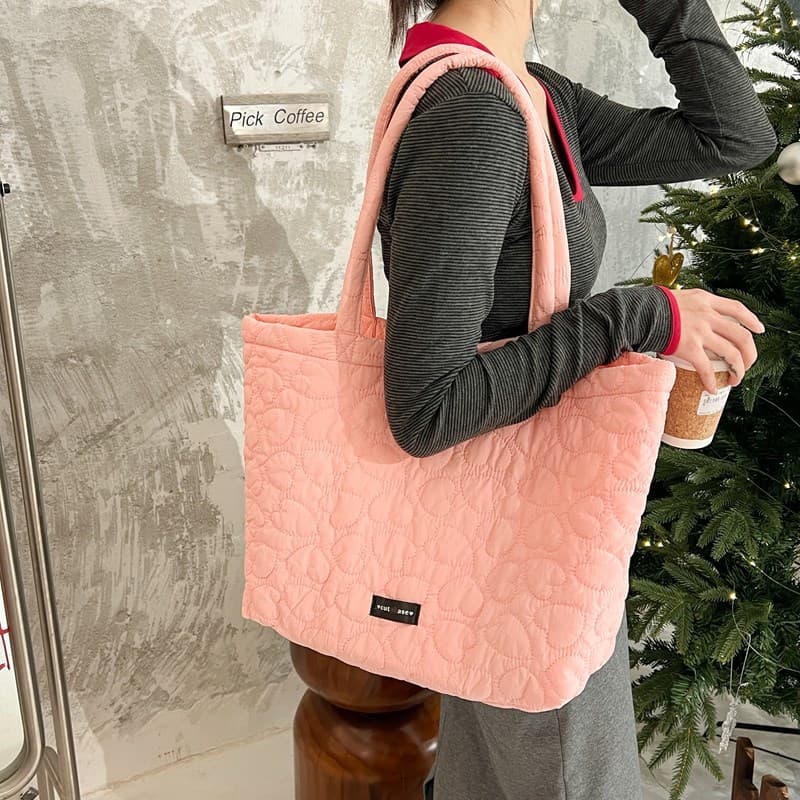 キルティングバッグ ふんわりキルト ゆったりトートバッグ