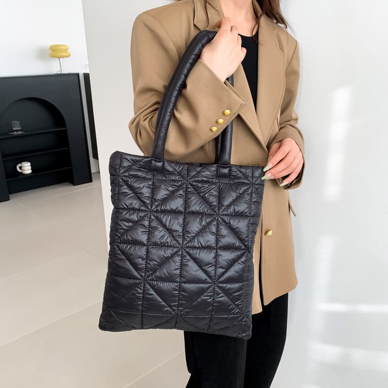 キルティングバッグ キルトステッチ トートバッグ