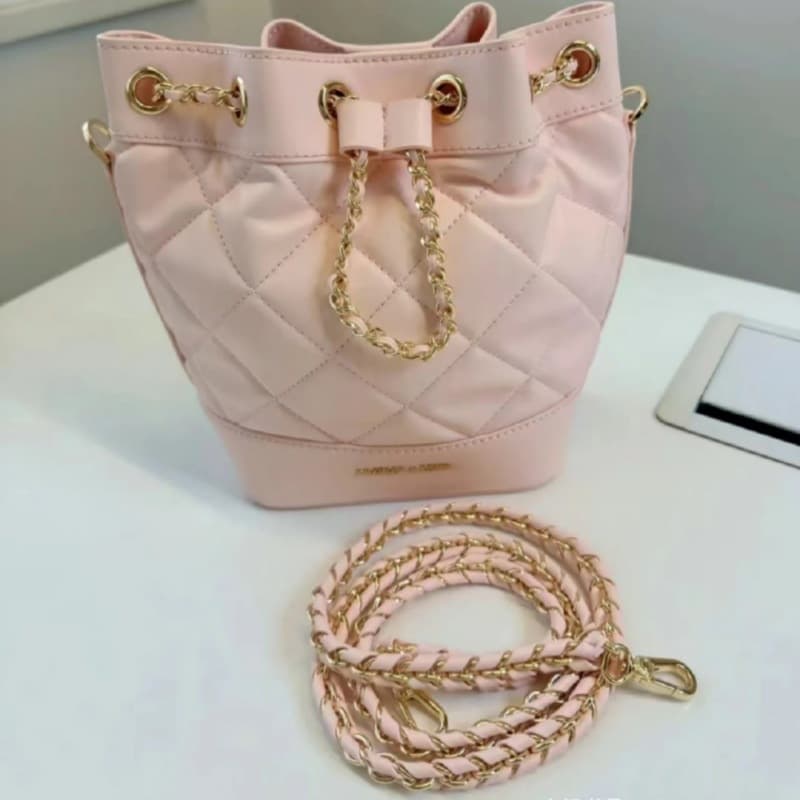 キルティングバッグ キルティング巾着ショルダー