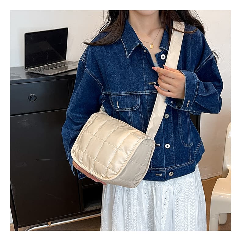 キルティングバッグ 女性用キルティングショルダーバッグ軽量大容量