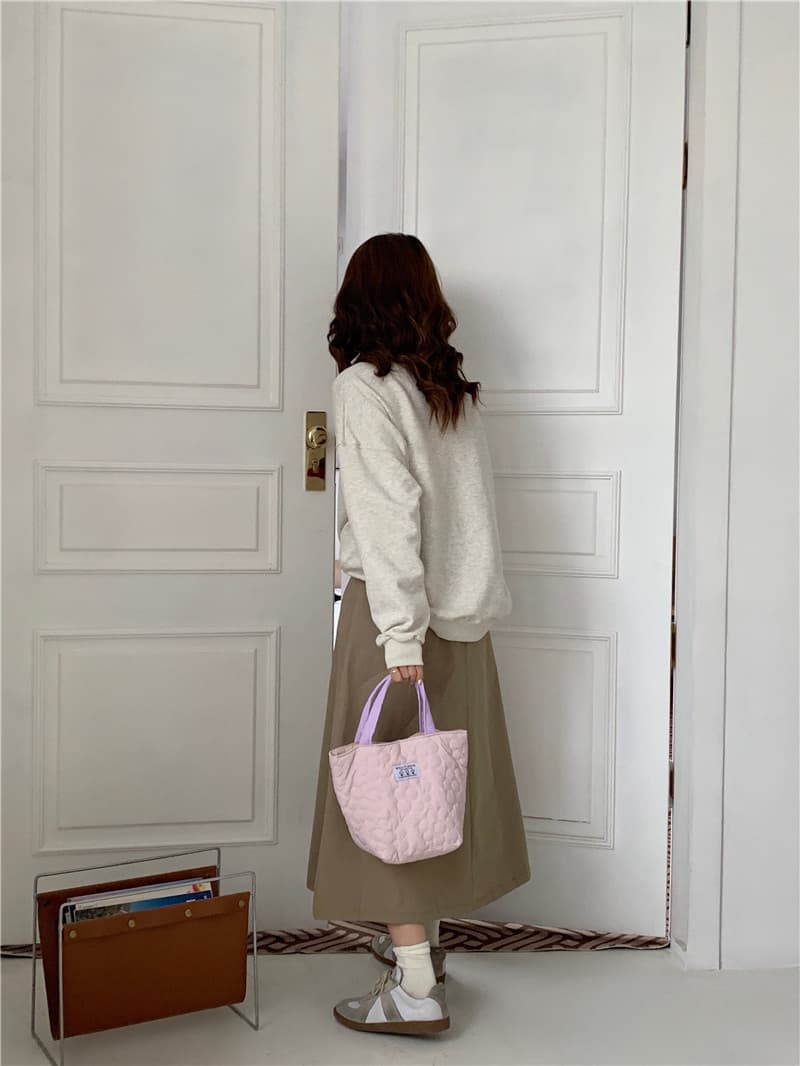 キルティングバッグ 花柄キルティング小型トートバッグ女性用可愛い手持ち鞄